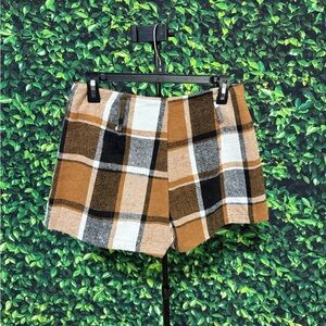 Plaid Fall Shorts